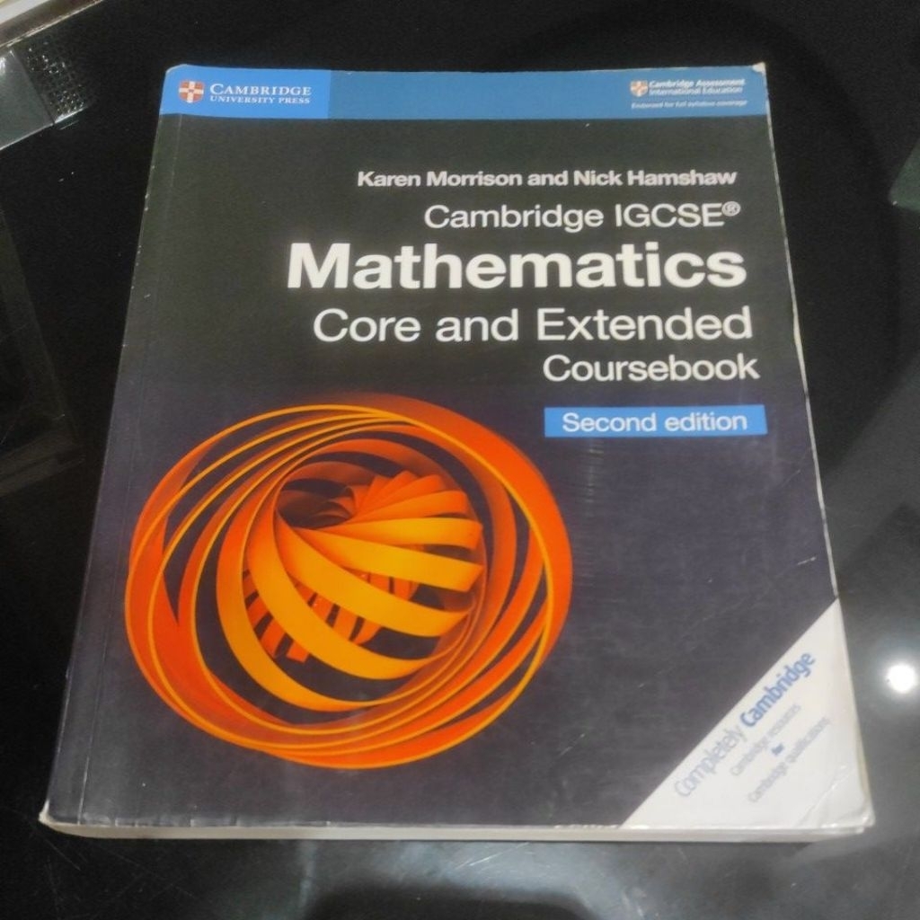Cambridge IGCSE Math Core and Extended student's book ORIGINAL second Like NEW