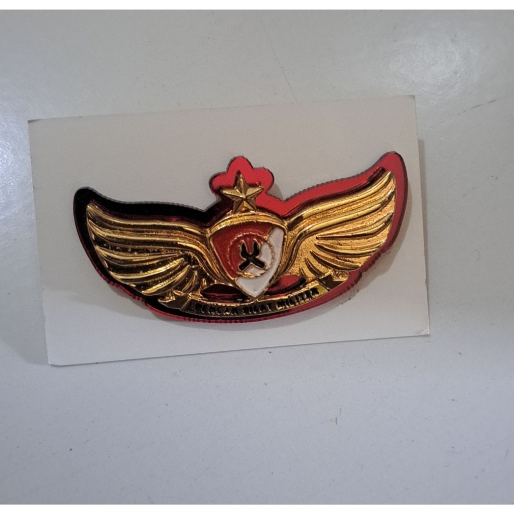 Brevet wing PDH pencak silat militer PSM akrilik merah