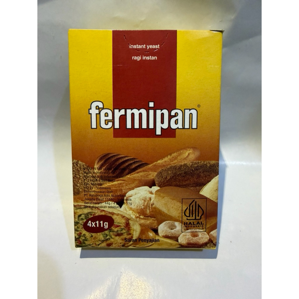 Fermipan / Ragi instan Fermipan 1 Box (isi 4 bungkus) / Fermipan