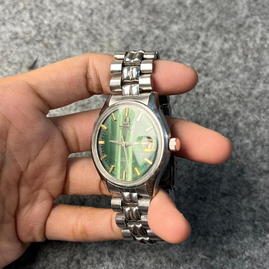 Jam Tangan Antik titus manual widing Vintage Original Second