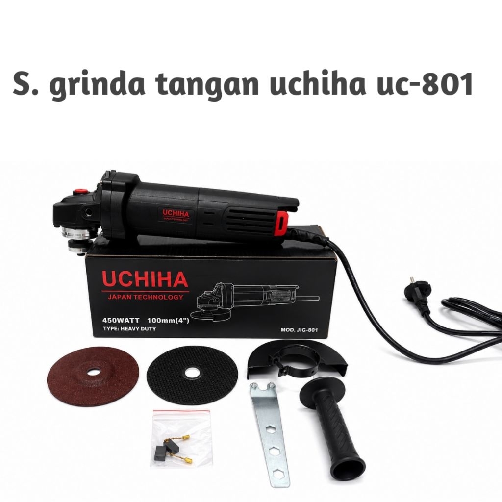 Mesin Gerinda Tangan Uchiha UC801 450W Gerinda Potong 4 Inch