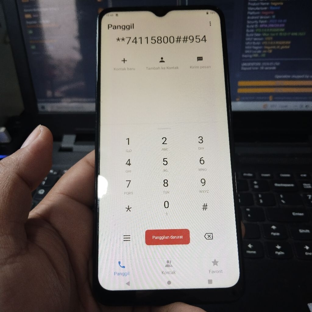 LCD ORI COPOTAN VIVO Y12S/Y20 MINUS TAMPILAN SHADOW PLUS FRAME