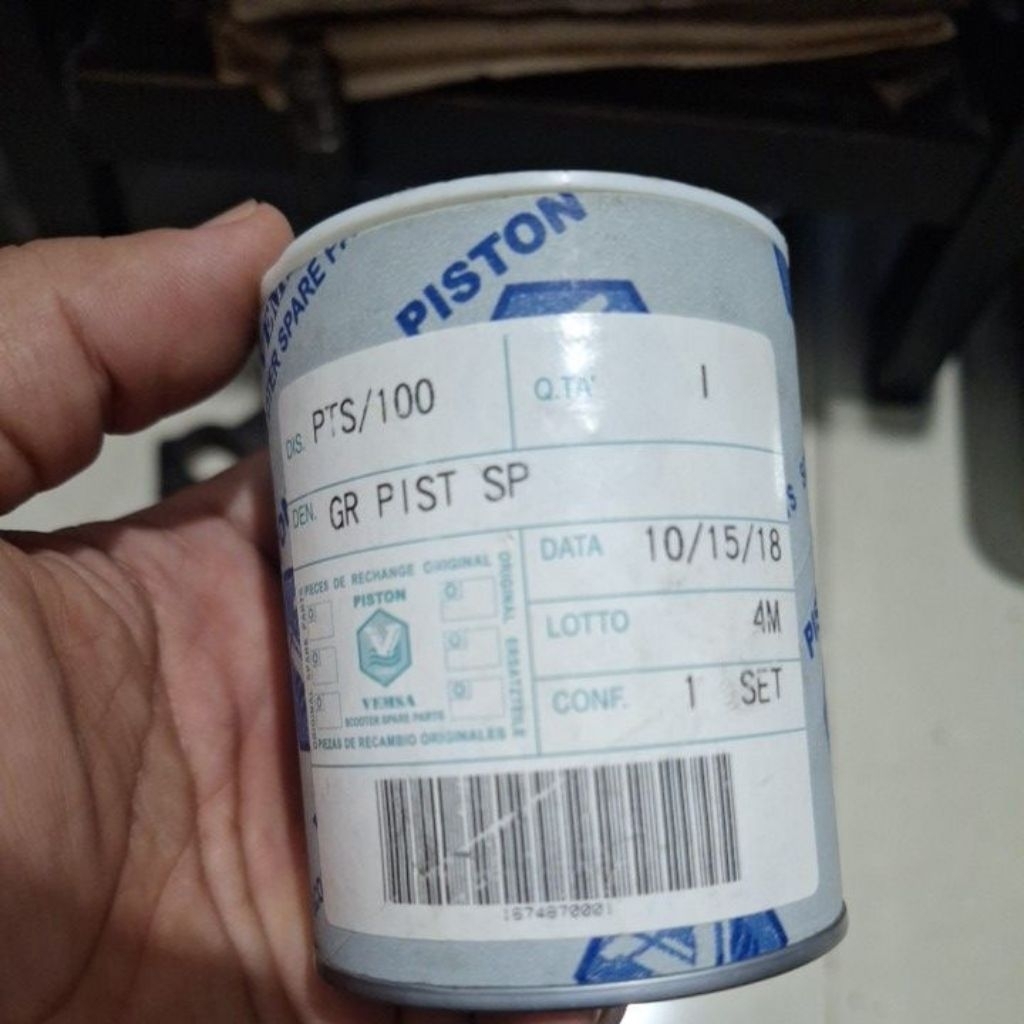 piston vespa pts 100 oversize 4m