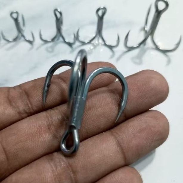 Hook Treble Raptor Z size 8-2/0 X5 Mata Kail Pancing Umpan Lure Jiging Metaljig Anti Karat harga sat