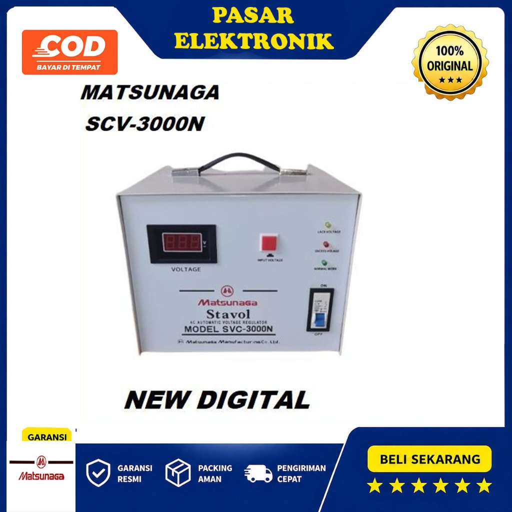 Stabilizer Matsunaga 3000w Stavol SCV 3000N 3000 Watt