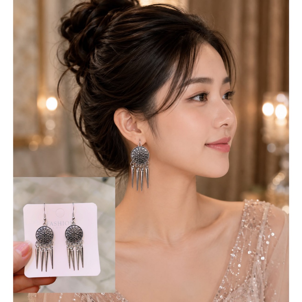 Anting Juntai Retro Anting Etnik Anting Wanita Anting Unik Etnik AT1073