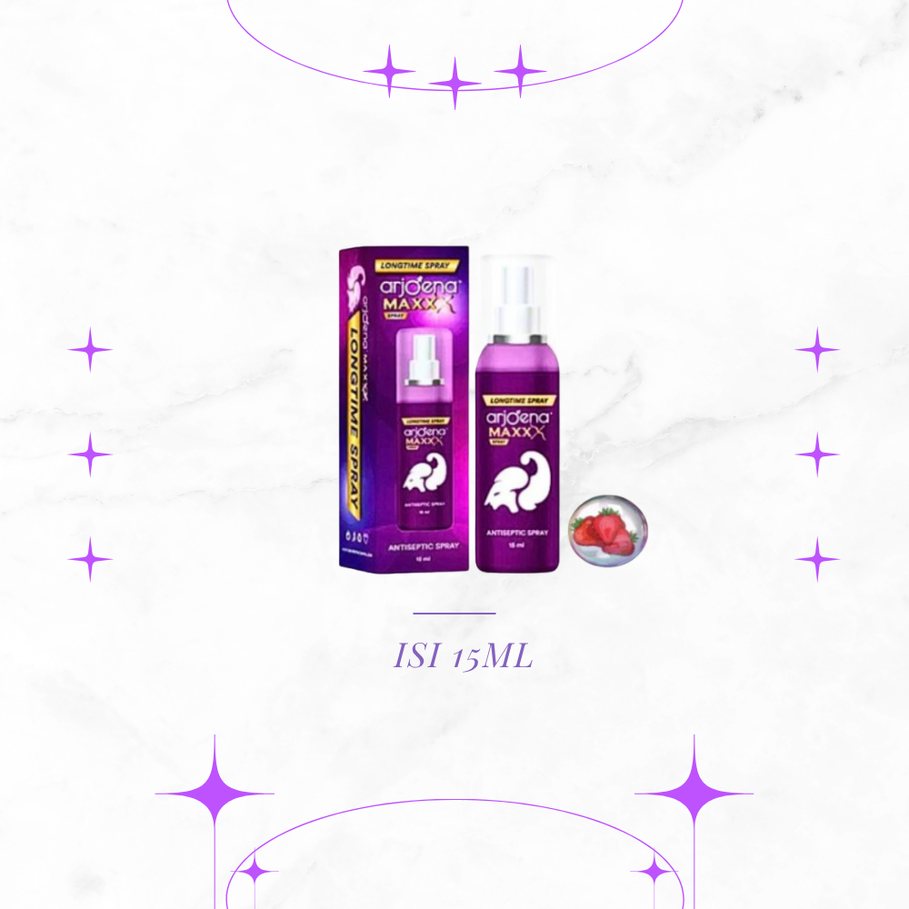 Arjoena Maxxx Longtime Spray Antiseptik 15ML Ungu Botol Semprot