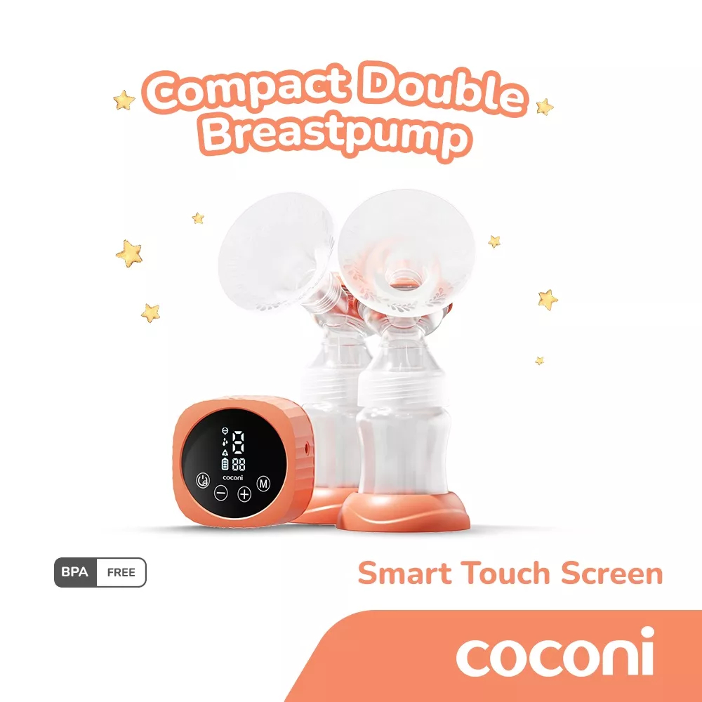 COCONI Compact Electric Double Breast Pump | Pompa Asi Elektrik Ganda Portable