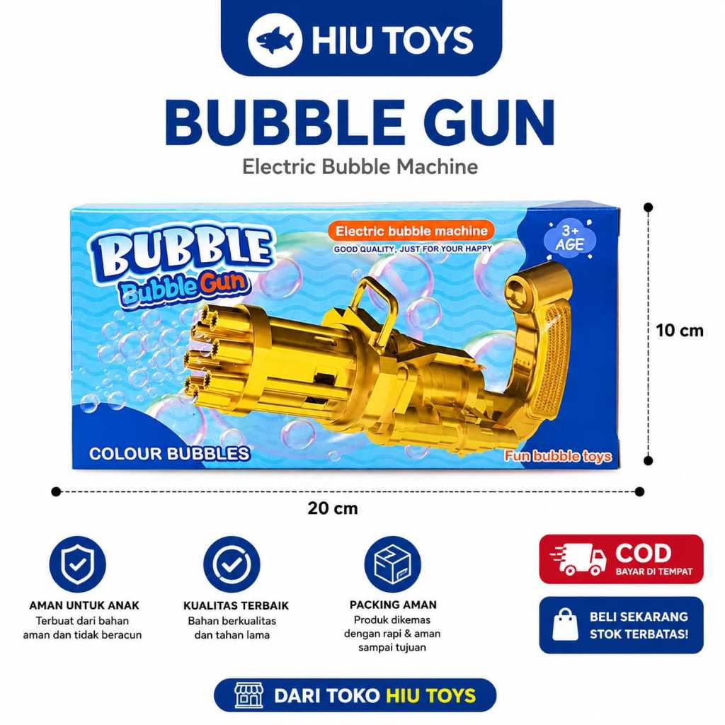 (BISA COD) MAINAN GUN BUBBLE / TEMBAKAN GELEMBUNG BASOKA
