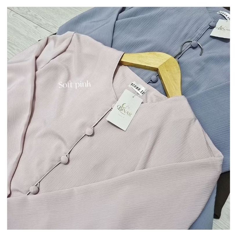 BINAR One Set Tunik Premium - Set Atasan Rok Polos Elegant