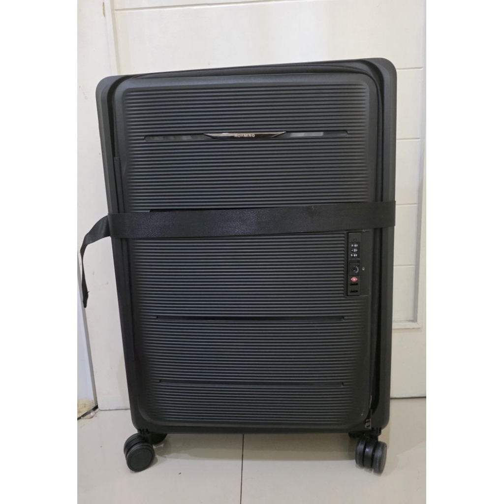 jual koper lipat ukuran 24 inch roaming warna hitam  kondisi baru