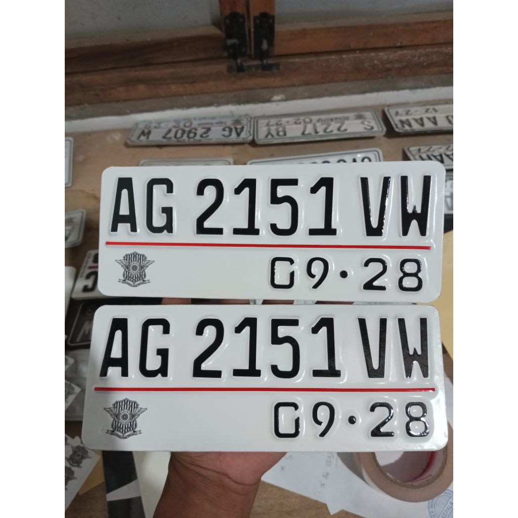 PLAT NOMER MOTOR BAUT TANAM