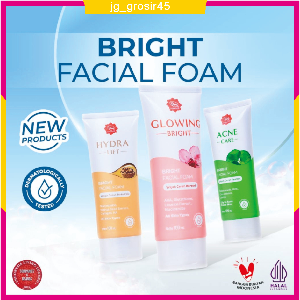 VIVA BRIGHT FACIAL FOAM 100 ML (  SABUN MUKA )