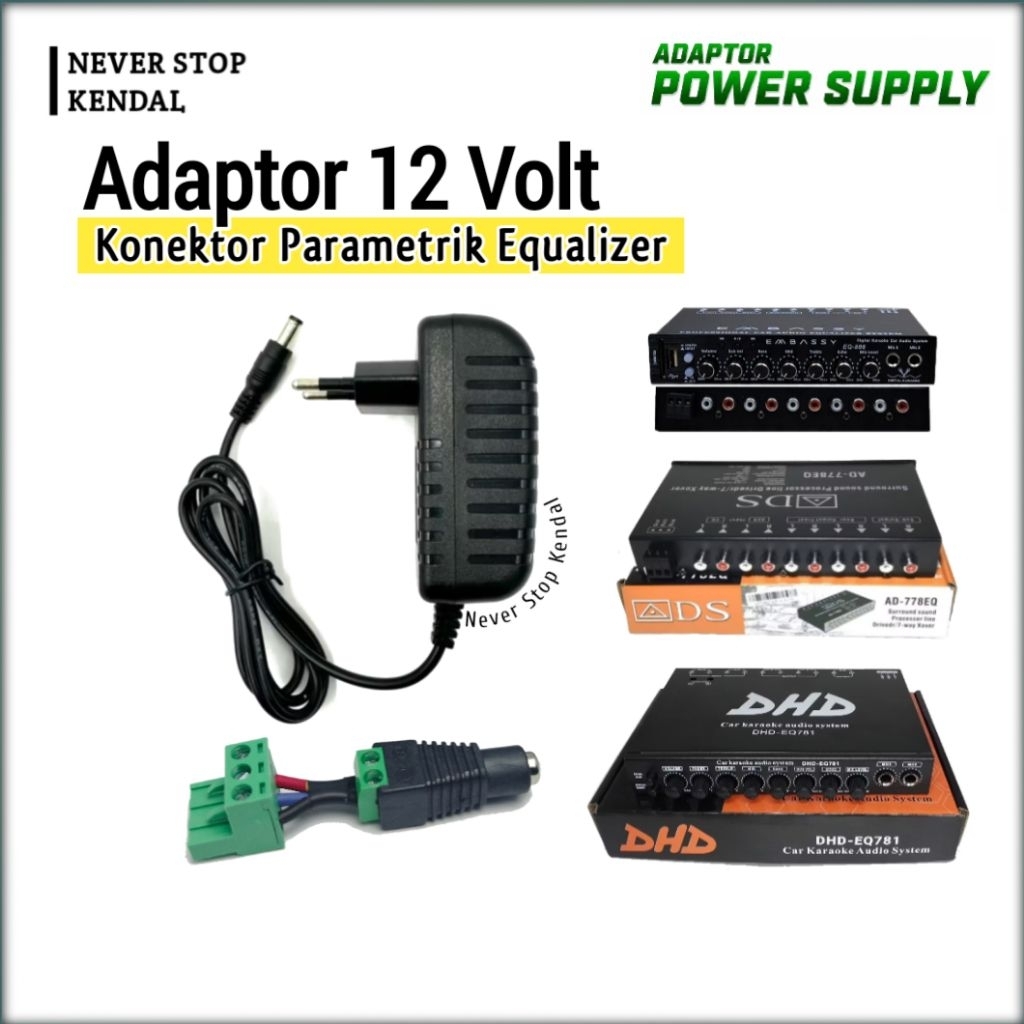 ADAPTOR PARAMETRIK BLUETOOTH DC 12 VOLT