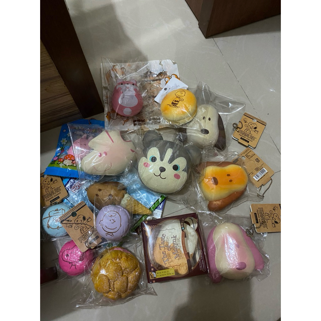 Squishy licensed || pm, snoopy, cdn, macaron ||