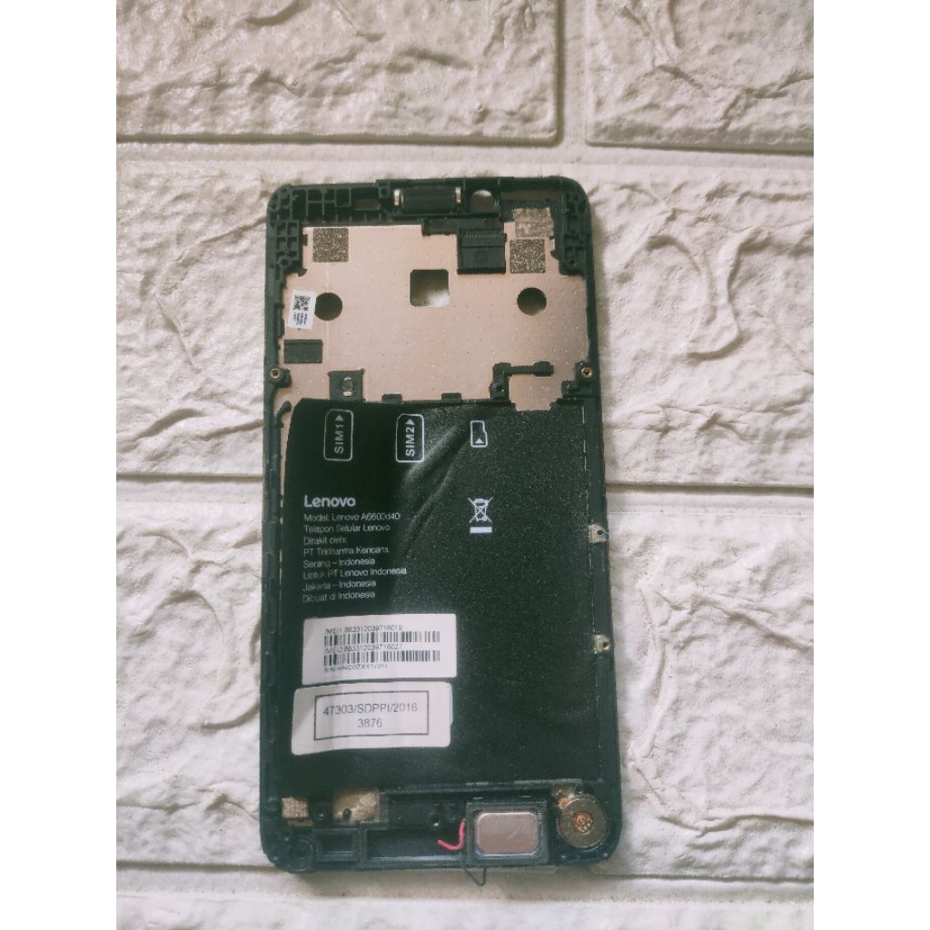 Frame Tengah Lenovo A6000 / Lenovo A6600d40 ORIGINAL COPOTAN