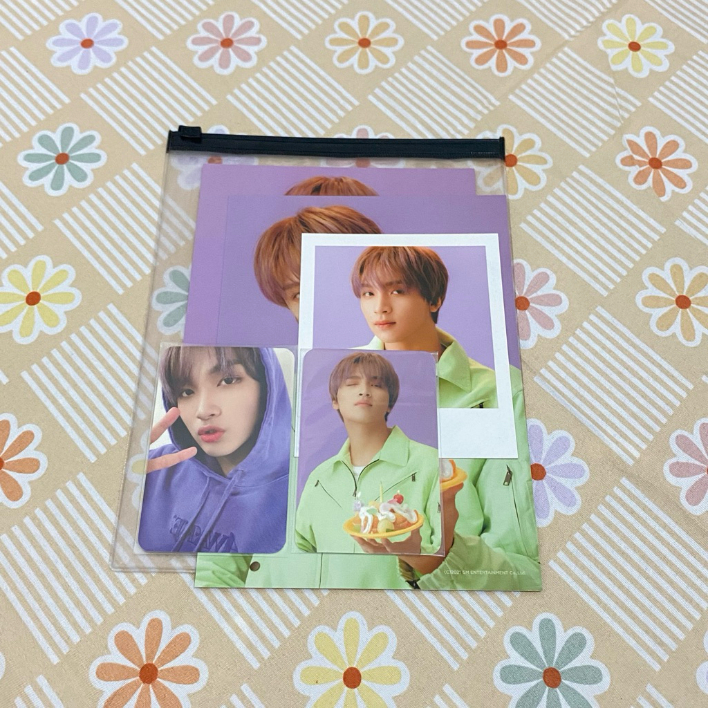 [Ready] FULLSET Official MD Haechan Photopack Season Greeting 2021 NCT Dream Hoodie Ungu PC Photocar