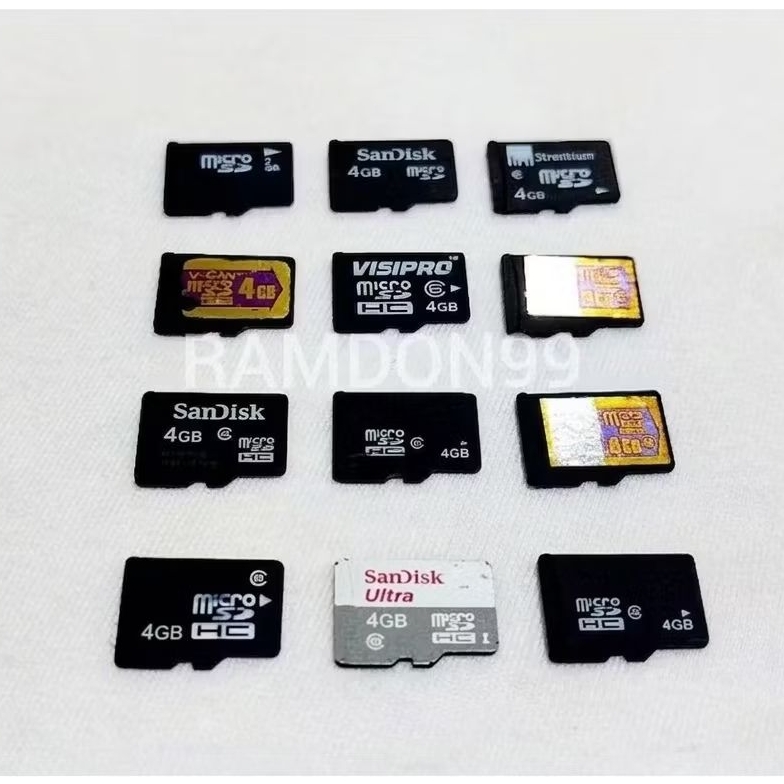 Memory card MicroSD 4GB Kartu Memori HP ORI Bekas Normal