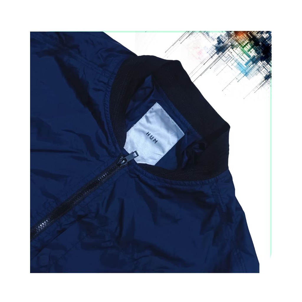 Hum Jacket bomber single layer Polyester tipis windbreaker