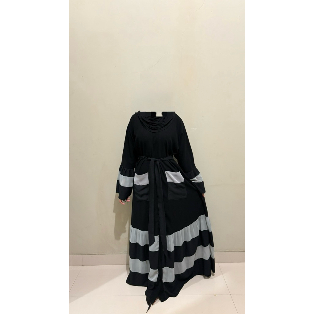 Abaya hitam polos wanita