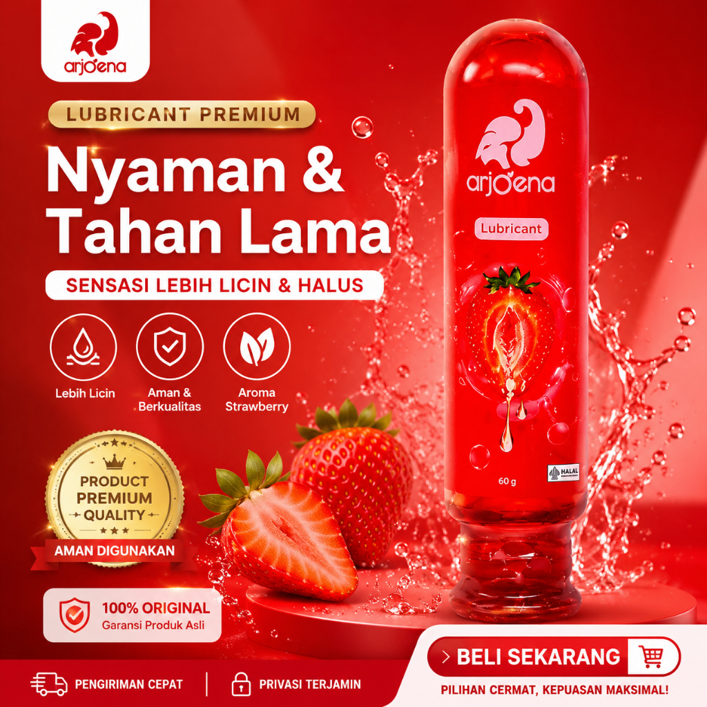 Arjoena Lubricant Strawberry 60 gr Water Based Gel