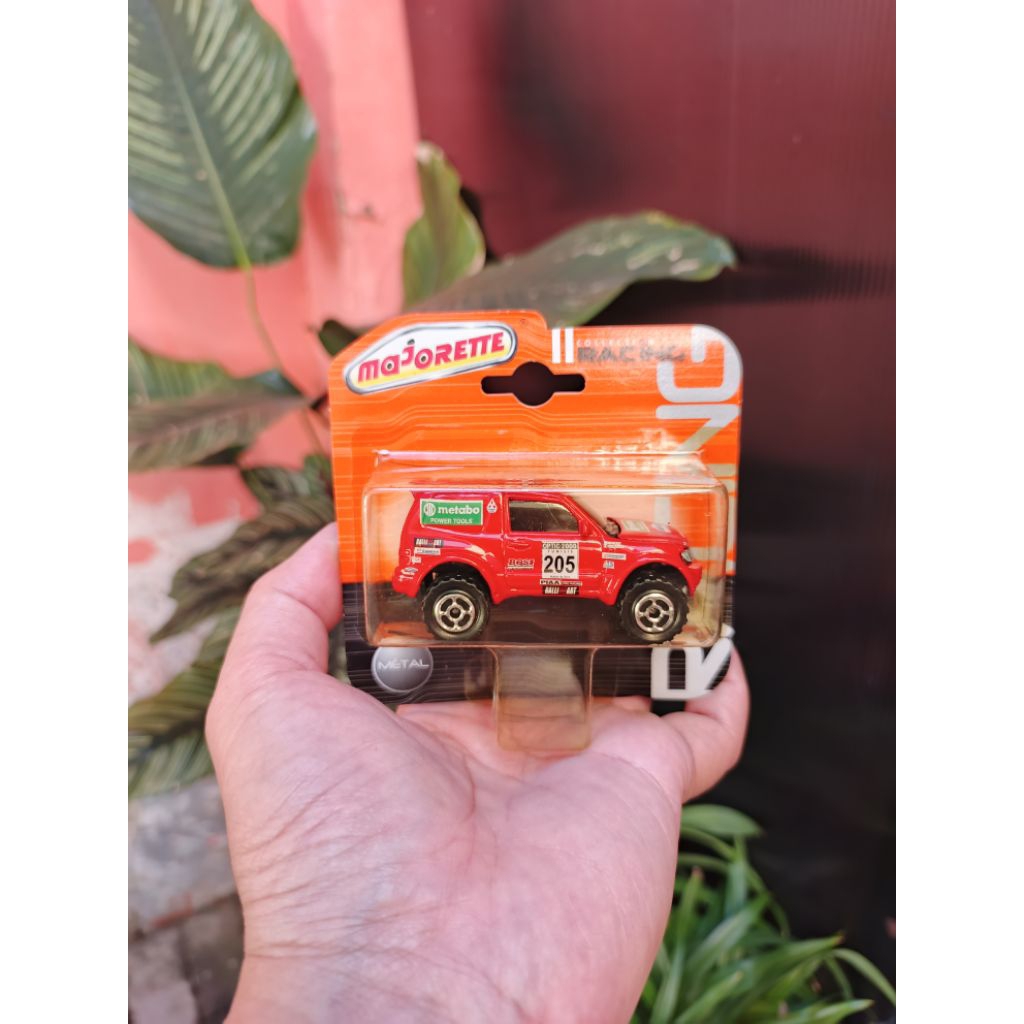 Diecast Majorette Mitsubishi Pajero Metabo 205 Red Racing Collection Rally Dakar VHTF