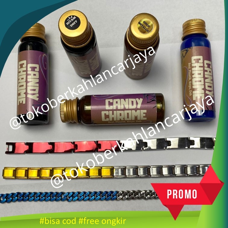 (OLES) 20 ML CAT PEWARNA LOGAM CANDYTONE CHROME LOGAM PLASTIK CAT LOGAM CHROME OLES