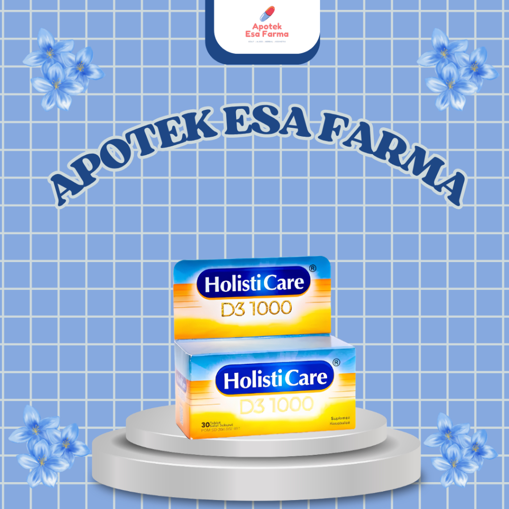 Holisticare Ester C D3-1000 untuk Kebutuhan Vitamin D 30 Tablet