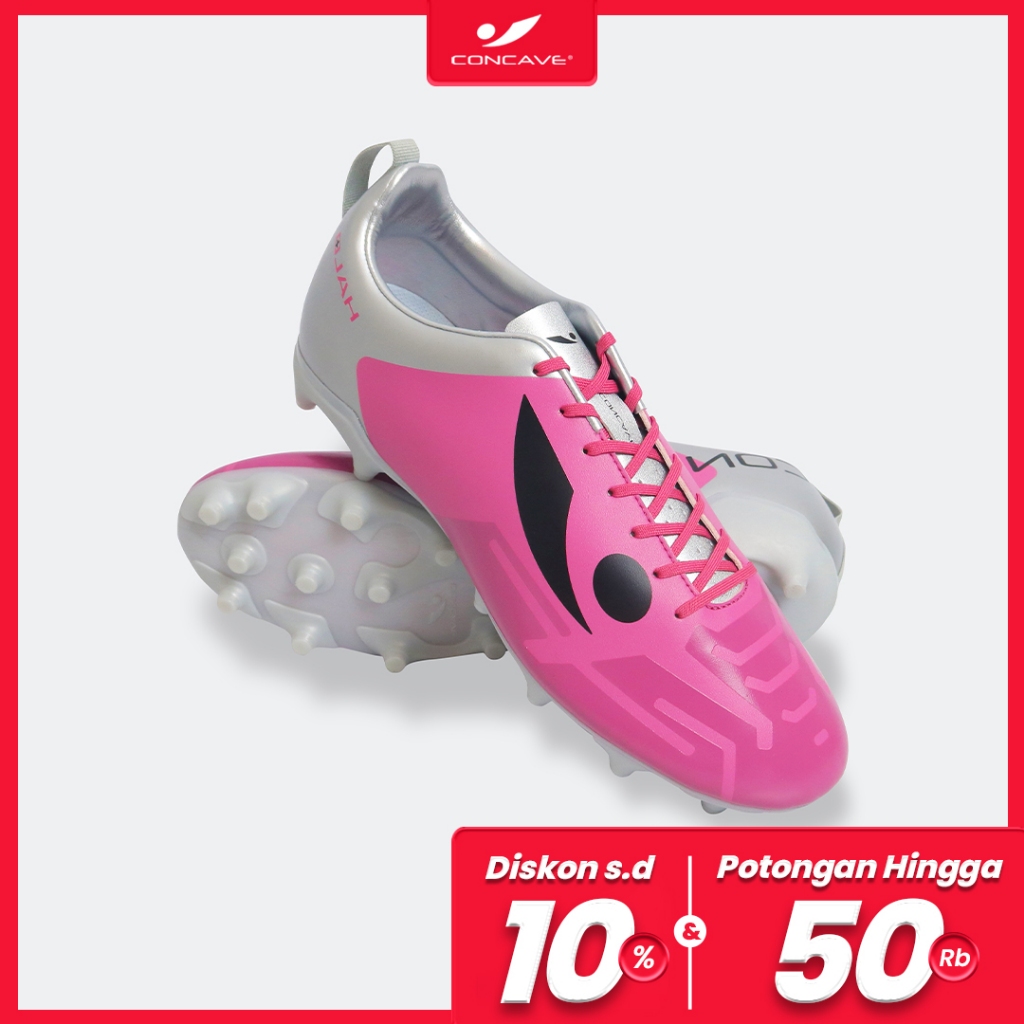 Concave Sepatu Bola Halo Academy AG Pink Silver