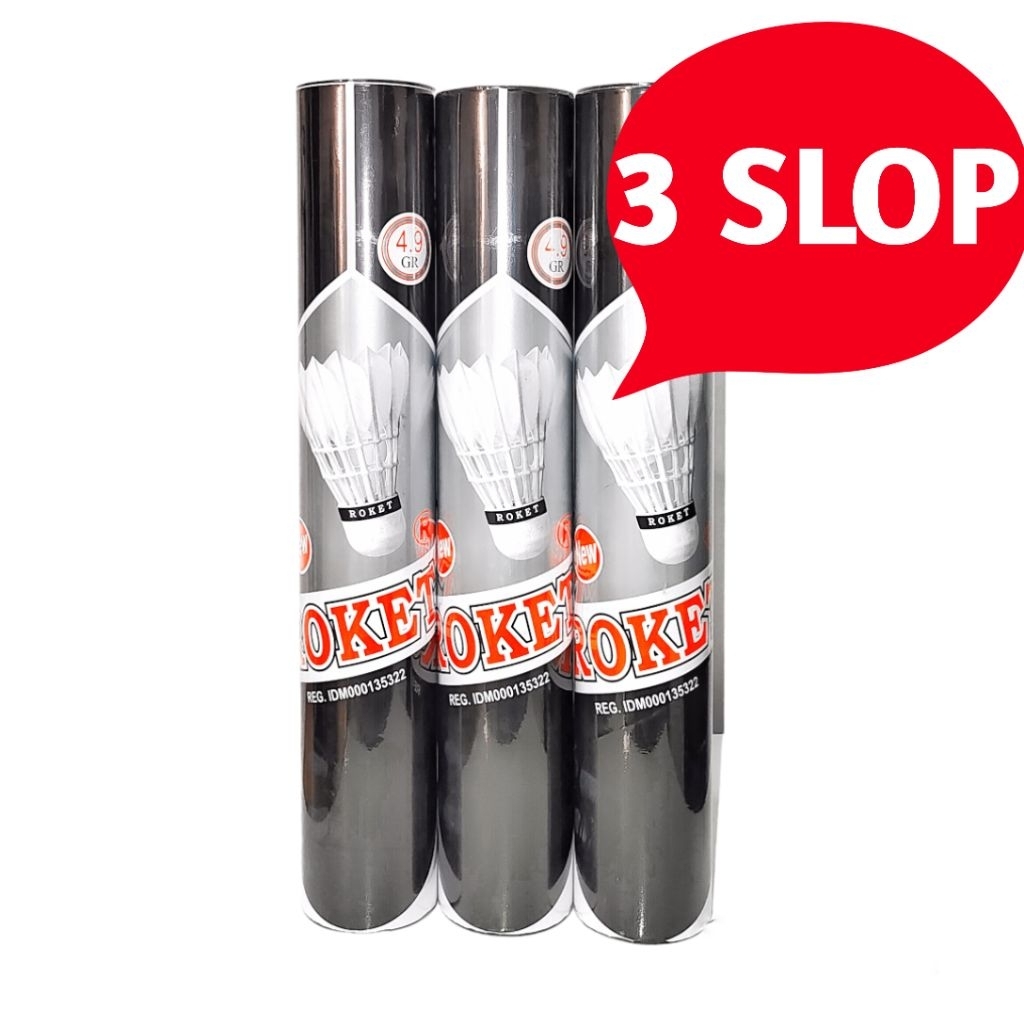 3 slop Shuttlecock badminton roket hitam Kok badminton roket hitam / roket hitam / hitam