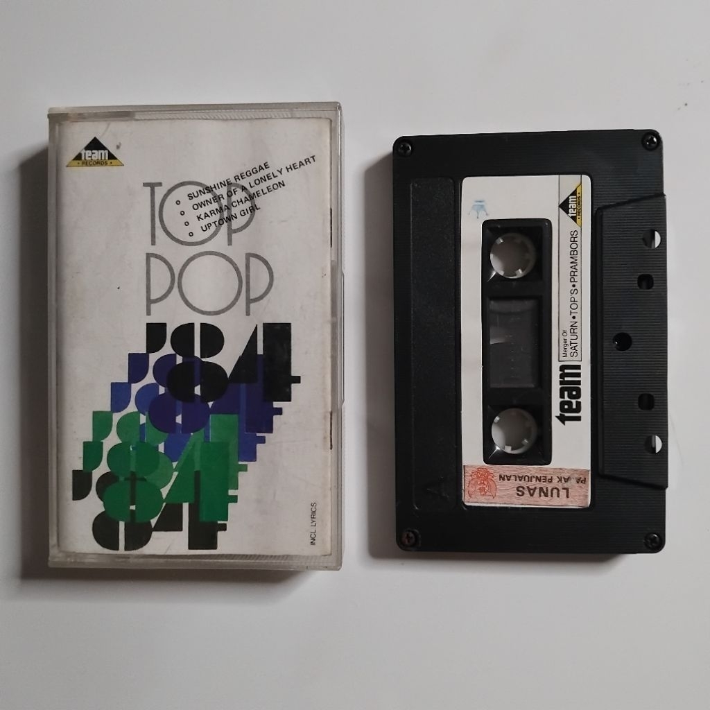 Kaset Pita Top Pop 84 Laid Back Yes Culture Club Billy Joel Paul McCartney Michael Jackson Lionel Ri