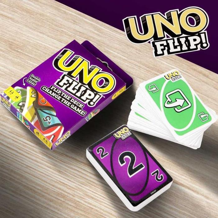 UNO Flip Kartu Uno Permainan Kartu Double Side Uno Kartu Seru untuk Keluarga & Teman