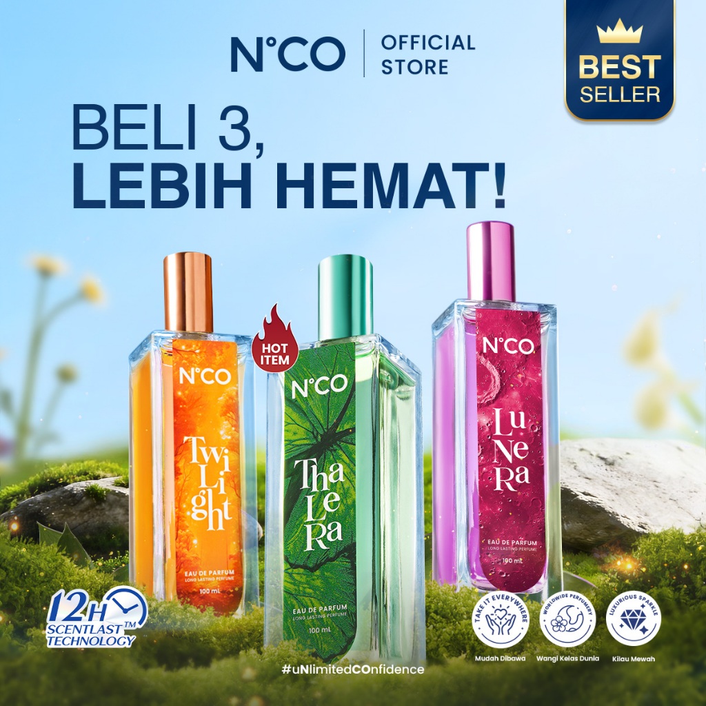 [BELI 3 LEBIH HEMAT] NCO Bloom Fantasy EDP - Eau De Parfum Wanita Wangi Tahan Lama dengan ScentLock 