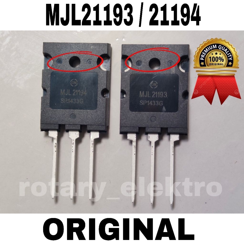 TR TRANSISTOR FINAL MJL21193 MJL21194 ORIGINAL ONSEMI