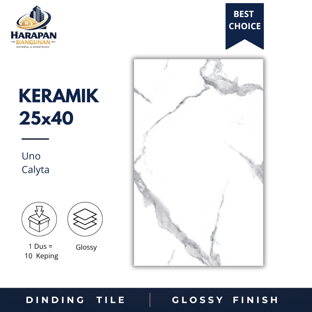 Keramik Dinding 25x40 Uno Calyta Keramik Kamar Mandi Putih 25 x 40