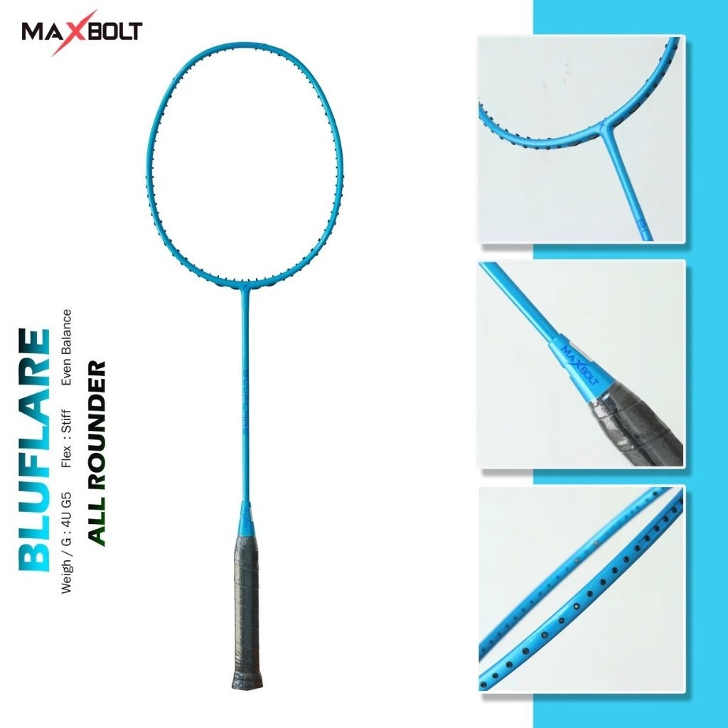 Raket Badminton MAXBOLT BLUEFLARE / Raket Bulutangkis Blueflare Maxbolt Original