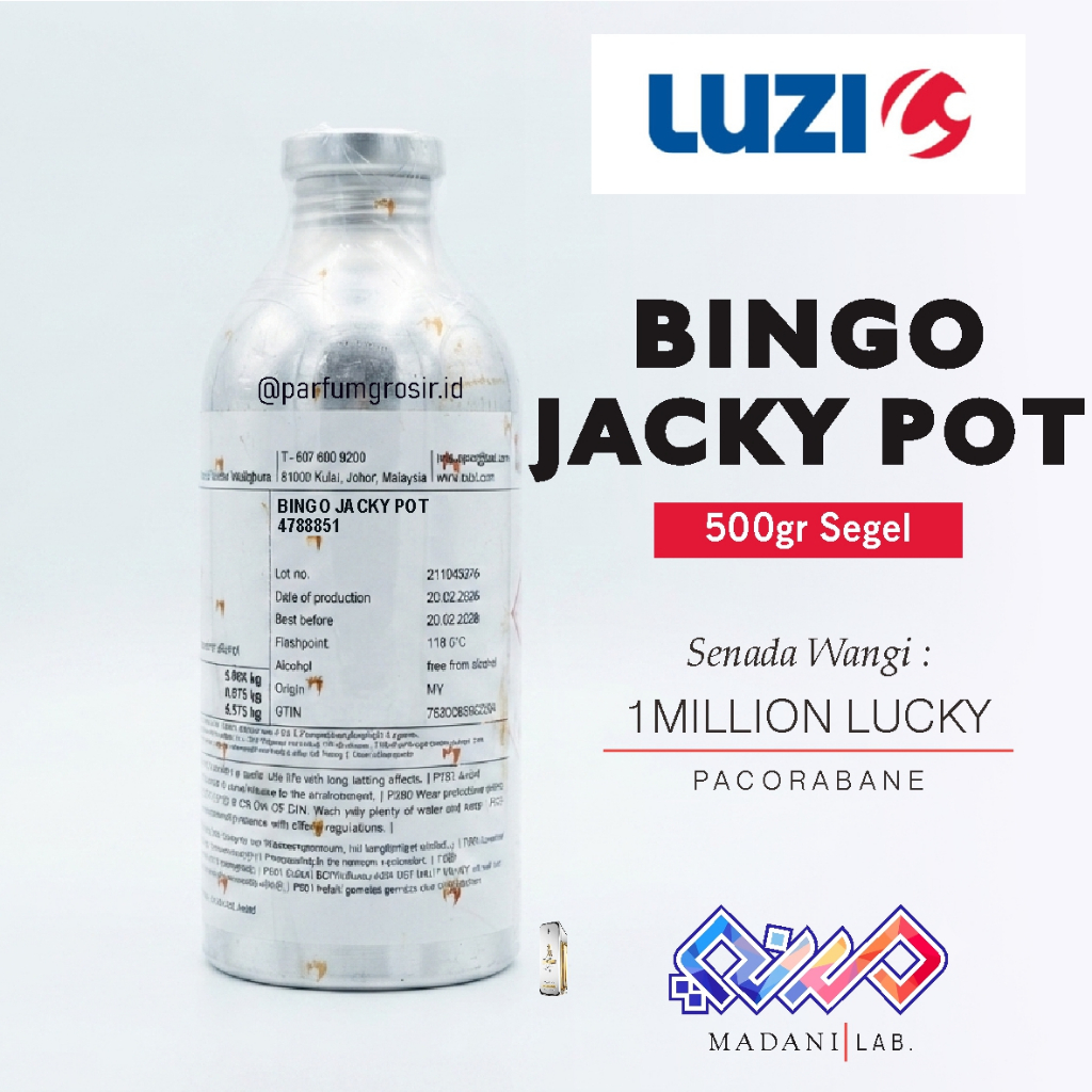 BINGO JACKY POT | Senada One Million Lucky dari Luzi | 500gr Segel