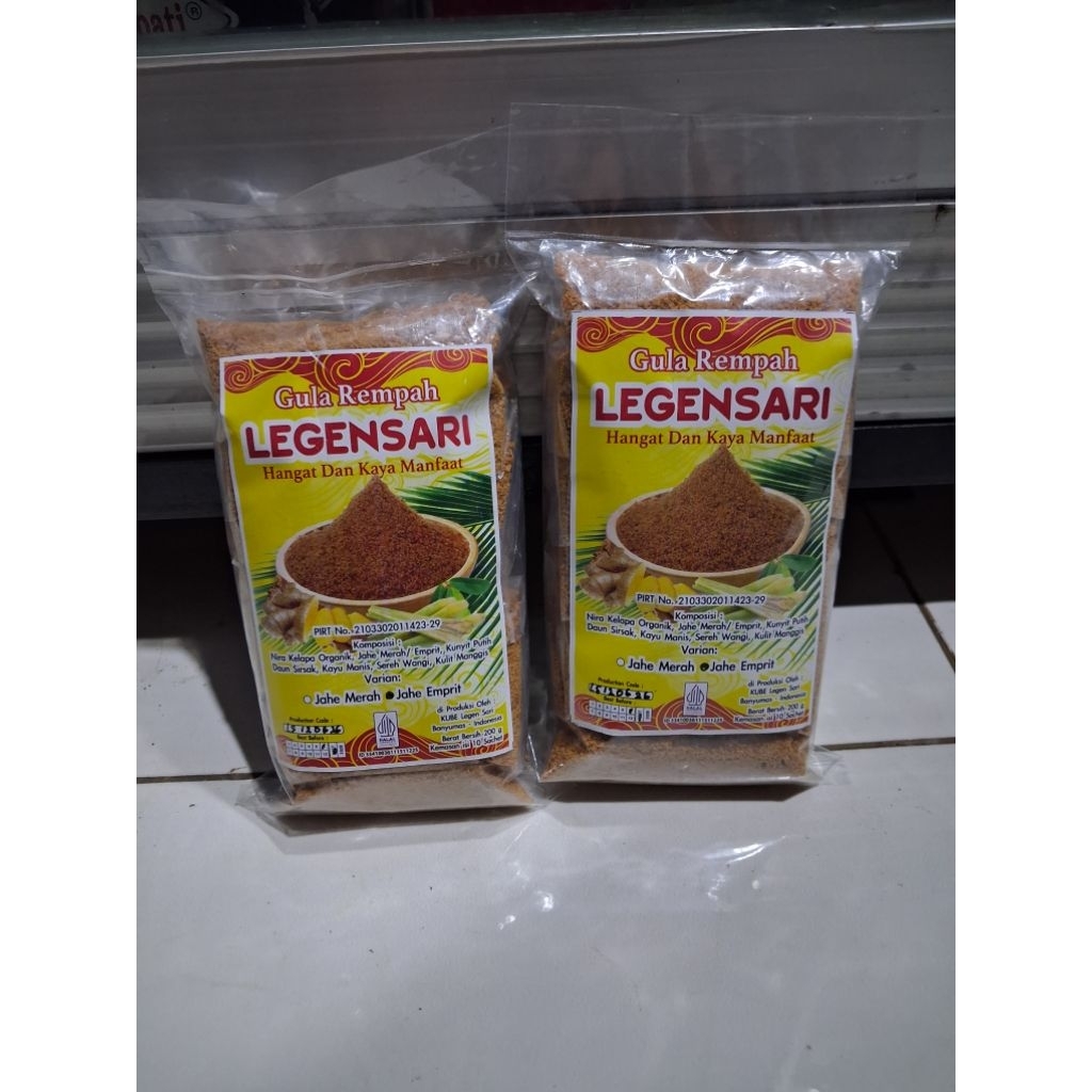 Gula rempah LEGENSARI || varian Jahe emprit