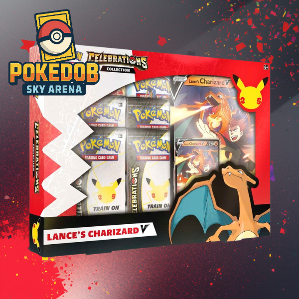 Pokemon TCG Celebrations Collection Lance's Charizard V Original Sealed | 25th Anniversary | English