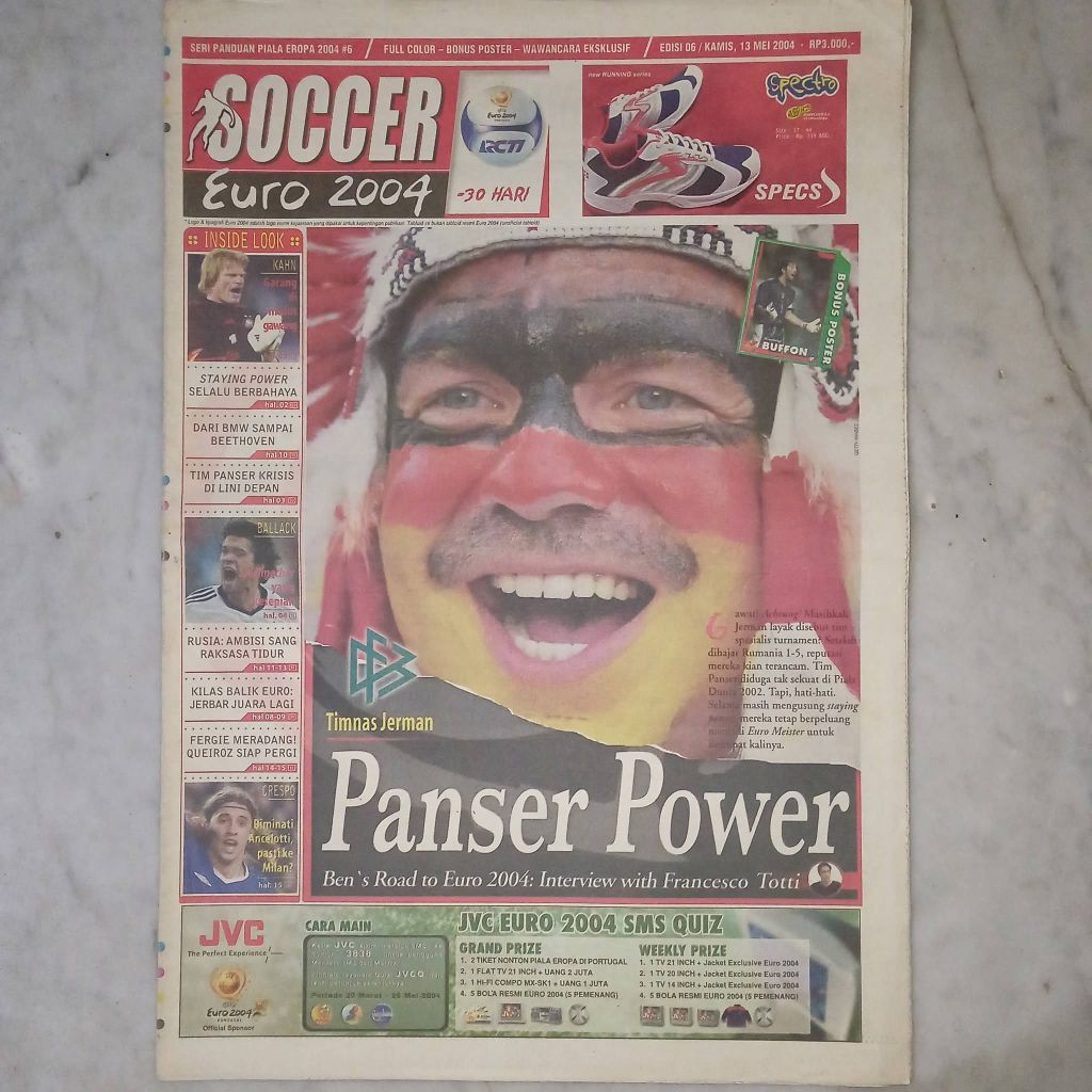 Tabloid SOCCER Edisi EURO 2004 Timnas Jerman _ No. 6 _ 13 Mei 2004