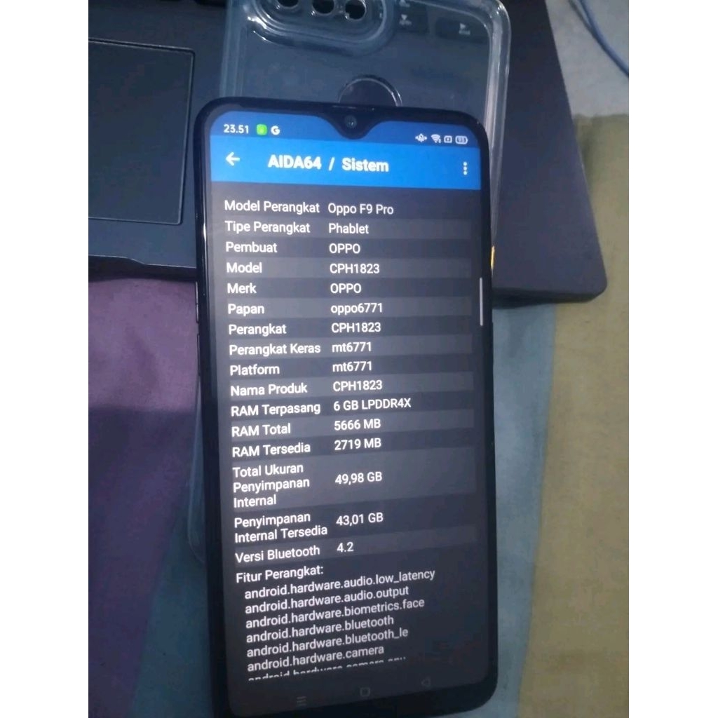 OPPO F9 SECOND RAM 6/64GB NORMAL