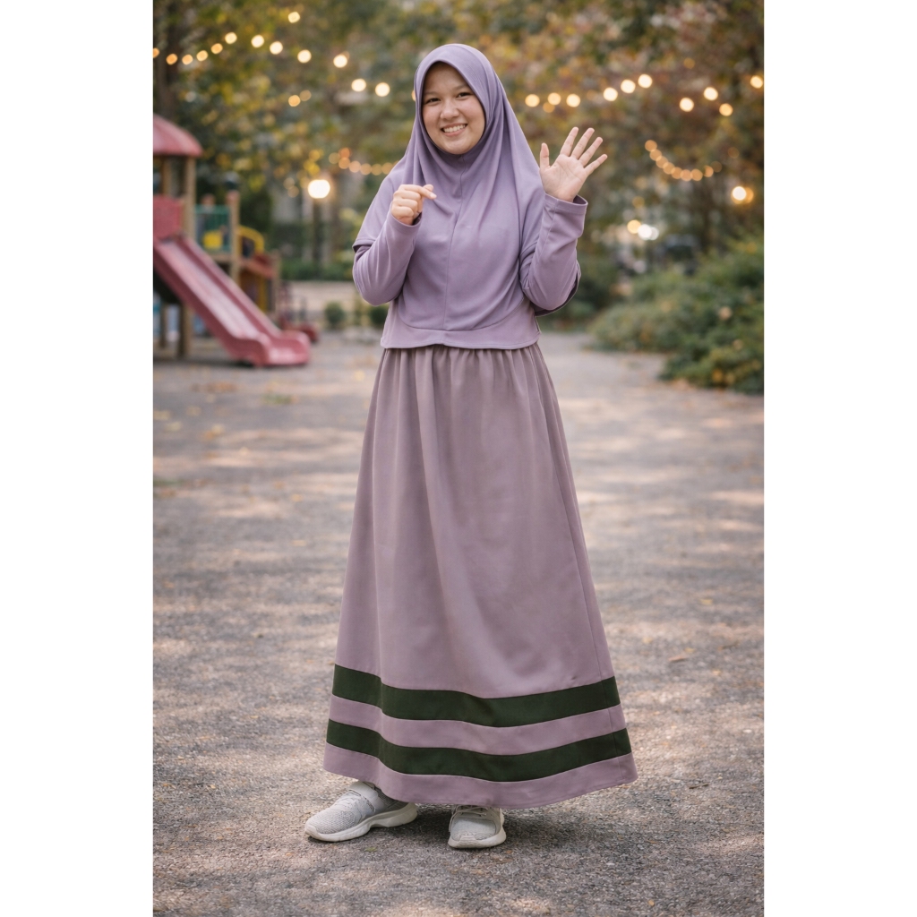 Rok Panjang Balotelli Polos Full Karet Premium Original Baloteli Salur (Produsen Rok Wolfis Amunzen)