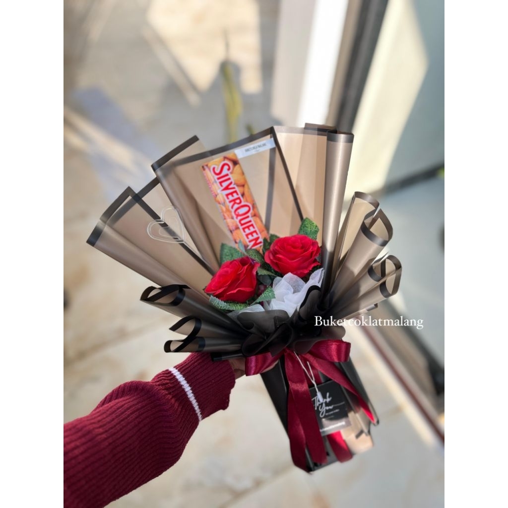Buket cokelat silverqueen besar