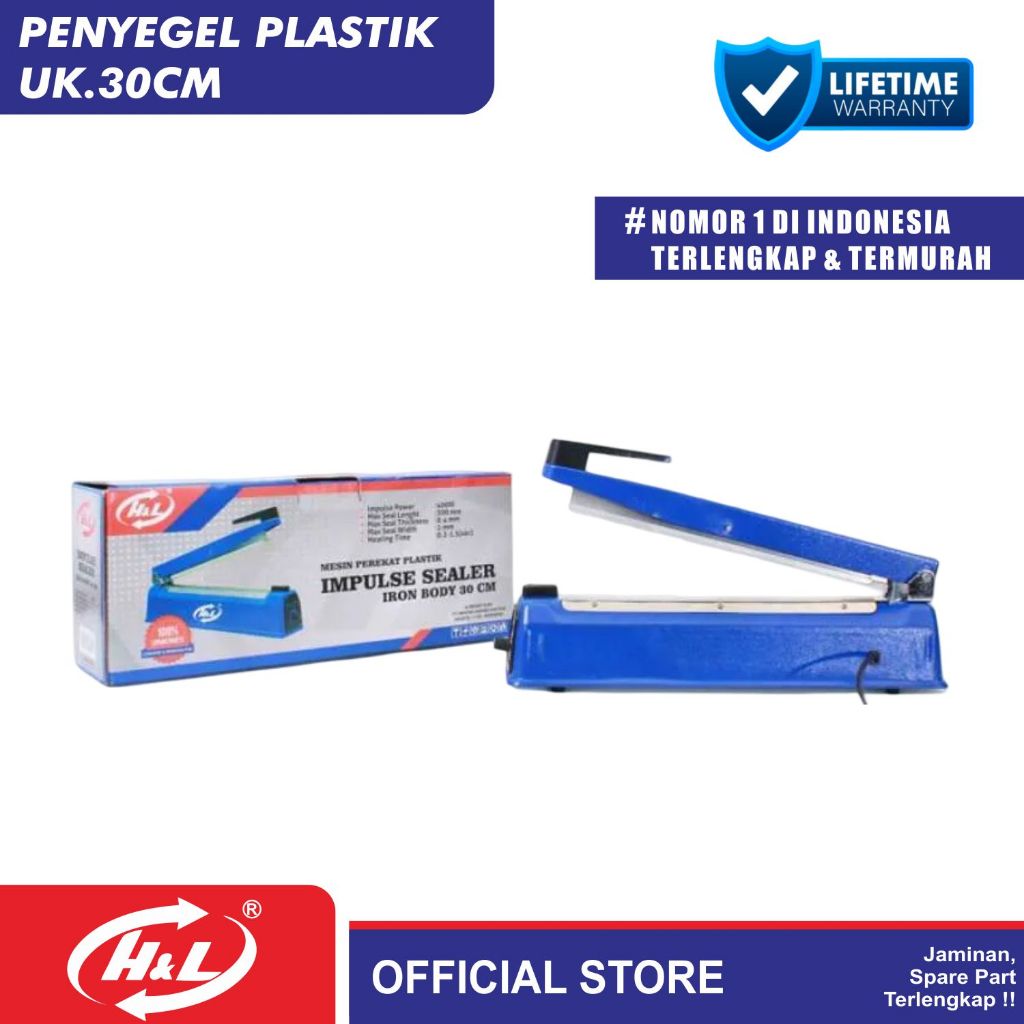 Hand Sealer H&L 30 cm Mesin Press Plastik Manual Impulse Sealer Alat Perekat Kemasan Murah