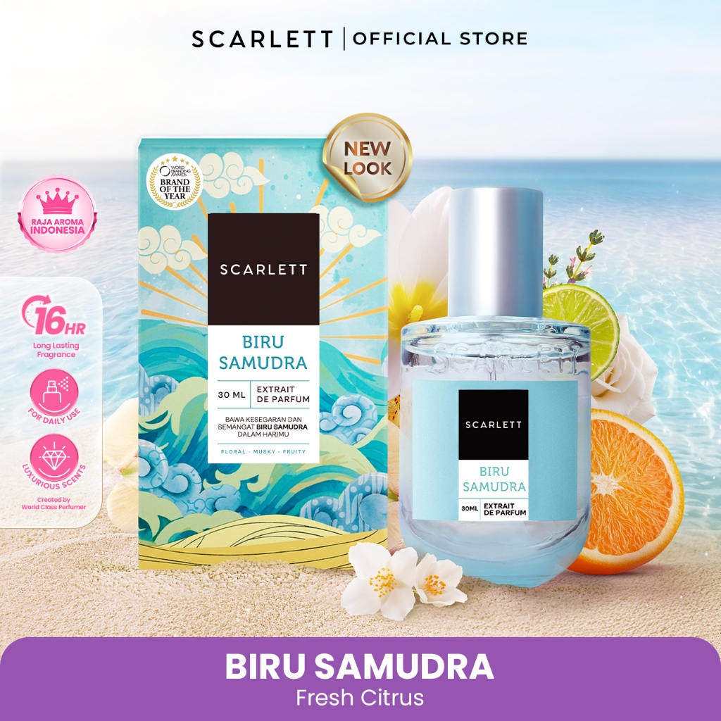 Scarlett Whitening Extrait De Parfum Biru Samudra 30ml