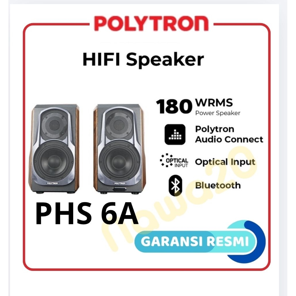 POLYTRON SPEAKER PHS 6A BLUETOOTH PHS6A MINI HIFI SPEAKER AKTIF AUDIO
