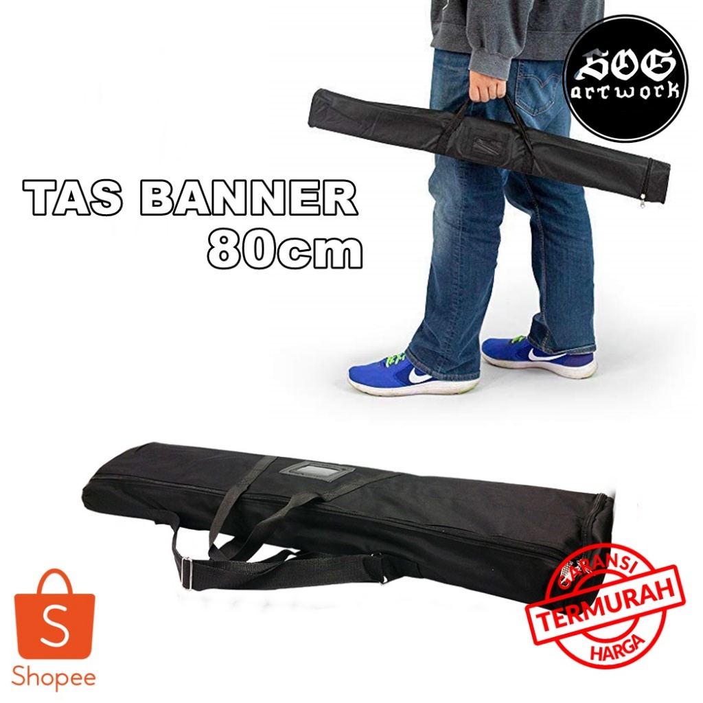Tas Roll Up Banner 18x80cm spanduk gulung tas dudukan banner