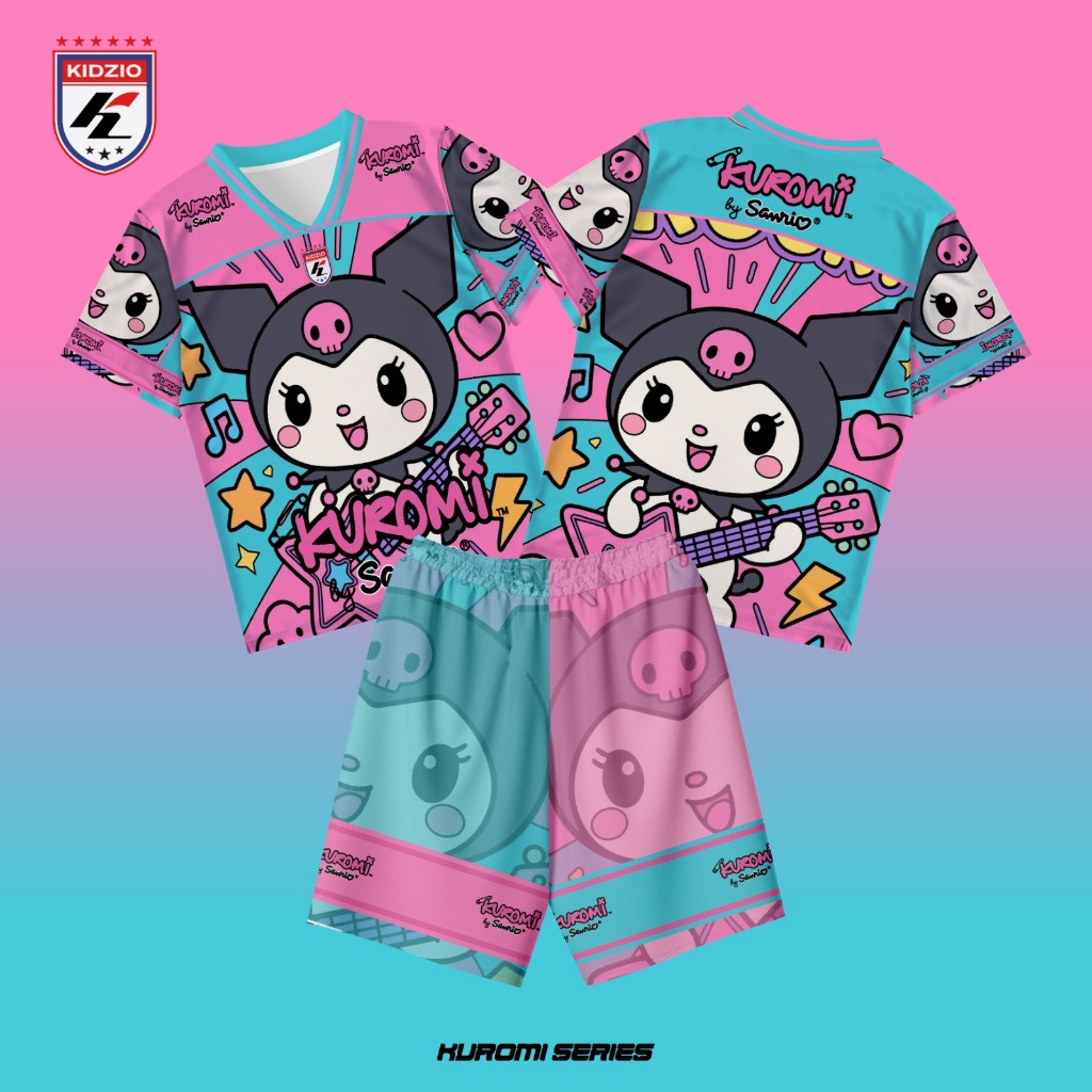 STELAN ANAK JERSEY KUROMI JERSEY KIDS SETCEL PREMIUM ANAK 1 - 8 TAHUN