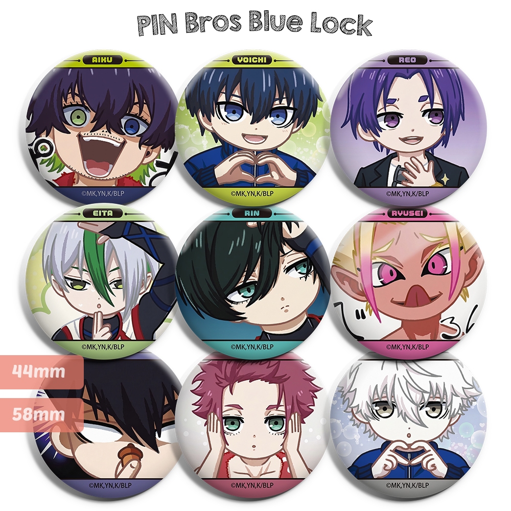 Pin Bros Blue Lock - Pin Anime Blue Lock Pin Badge Rin Blue Lock Yoichi