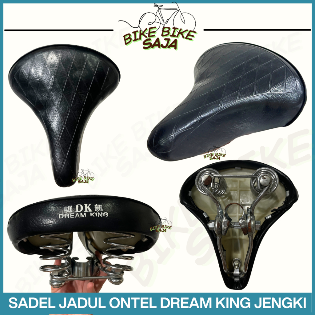 PROMO CUCI GUDANG Sadel Jadul Sepeda Dream King Jengki Hitam Per Empuk